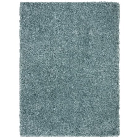 Safavieh 5 ft. 3 in. x 7 ft. 6 in. Royal Shag 100 Rectangle Power-Loomed Rug Aqua RYG115J-5